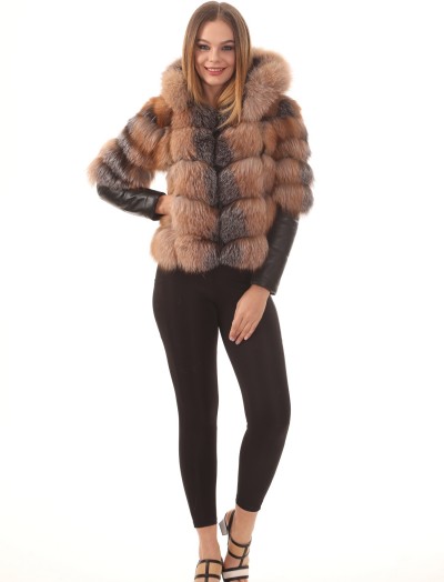 Women's Fur Leather Coat