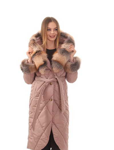 Women's Pink Fur Coat