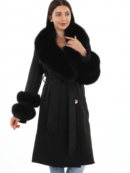 Furry Cashmere Long Coat