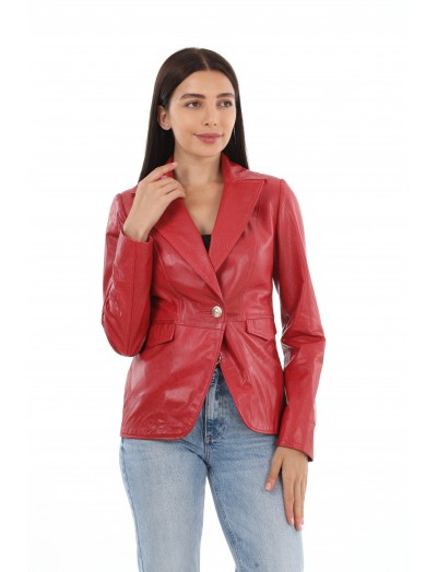 Red Style Leather Jacket