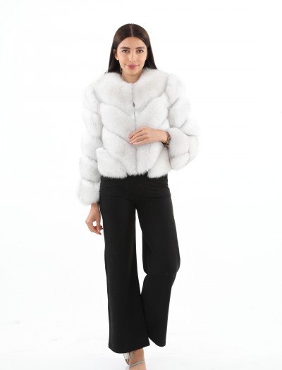 Style White Short Original Fur Parka