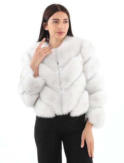 Style White Short Original Fur Parka