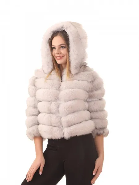 Women's Furry White Jacket
